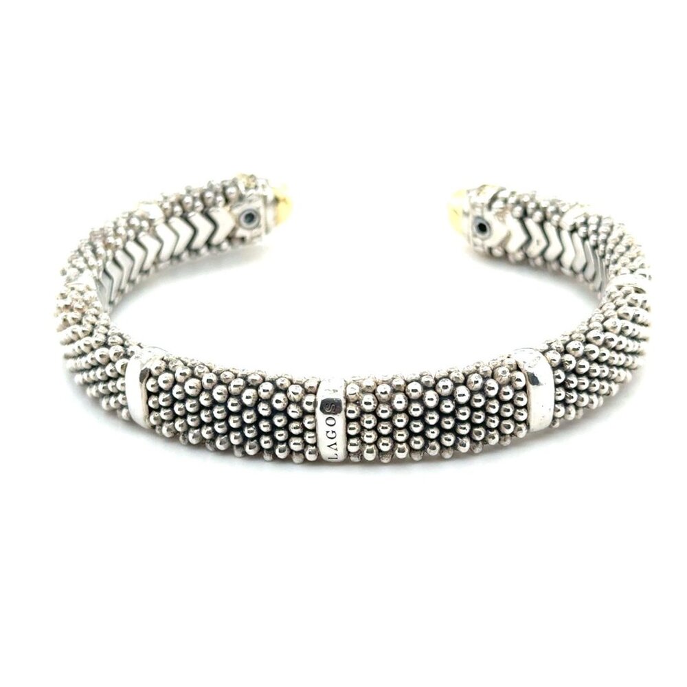 Lagos Caviar 925/18K Cuff - Picture 3 of 8